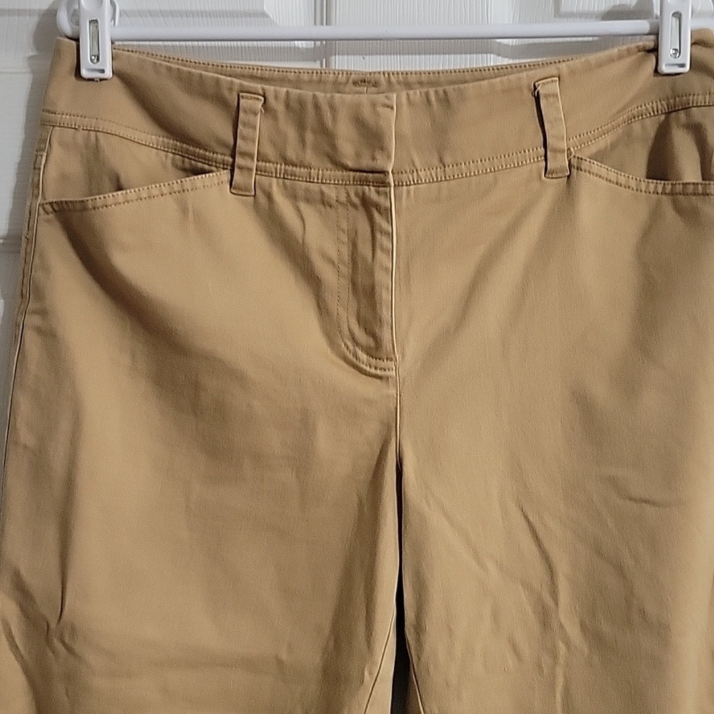 J.Crew City Fit Tan Capri Pants Women’s Size 10 Stretch Work Travel Casual NWOT - Picture 3 of 10
